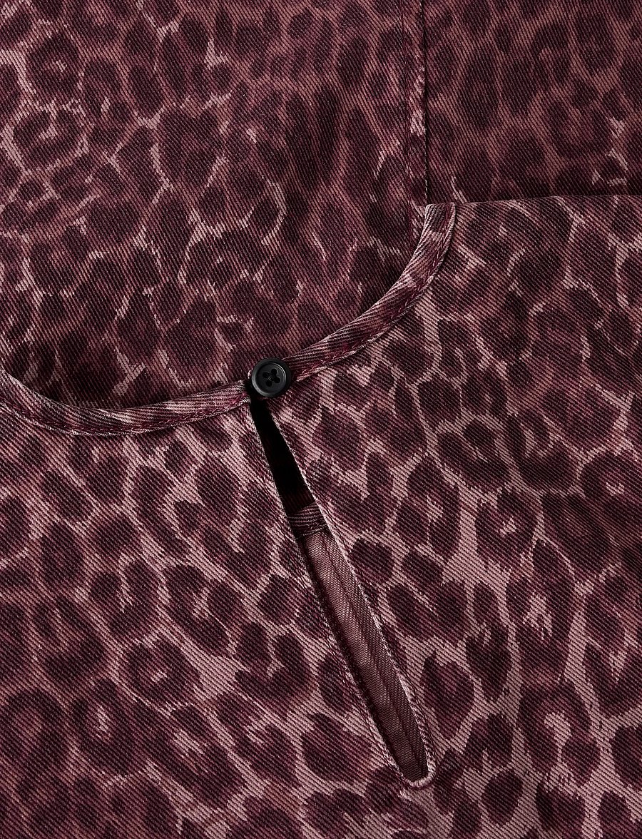 name it - NKFLEO TWILL DRESS 4002-TD - kortärmade vardagsklänningar - burgundy - 4