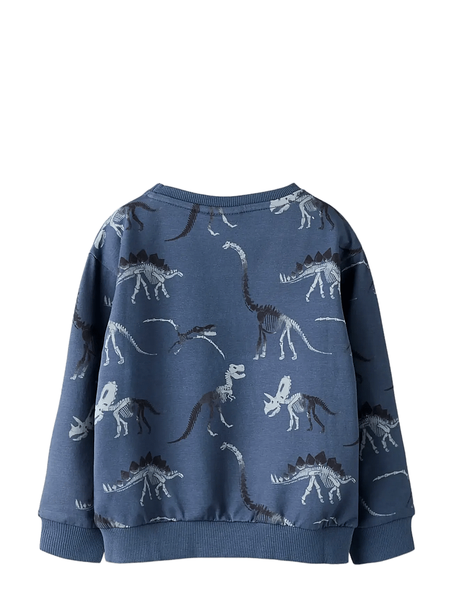 name it - NMMFABIA LS NREG SWEAT UNB - sweatshirts - vintage indigo - 1