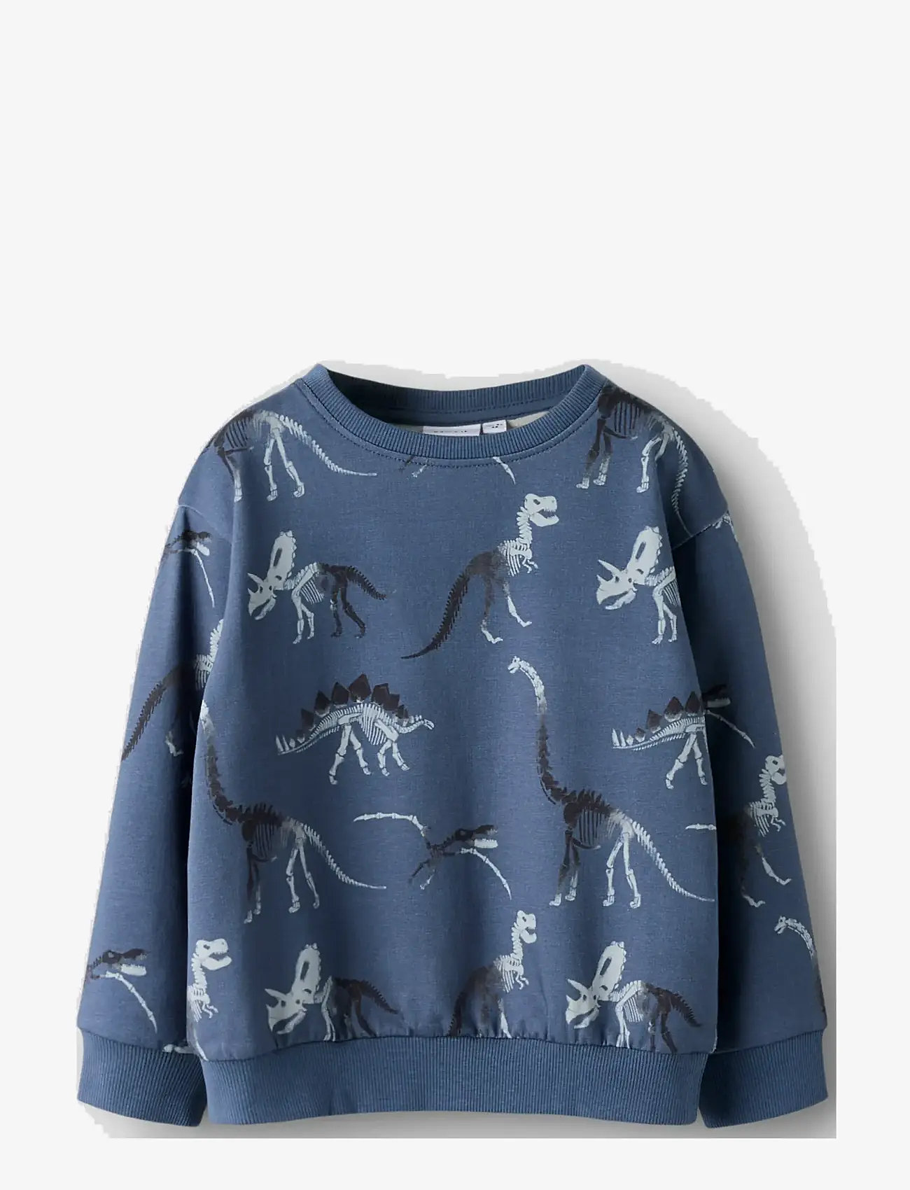 name it - NMMFABIA LS NREG SWEAT UNB - dressipluusid - vintage indigo - 2