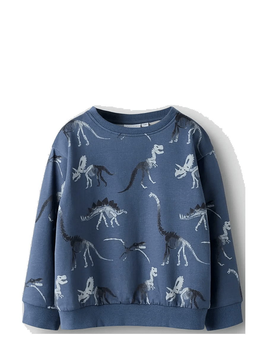 name it - NMMFABIA LS NREG SWEAT UNB - sweatshirts - vintage indigo - 2