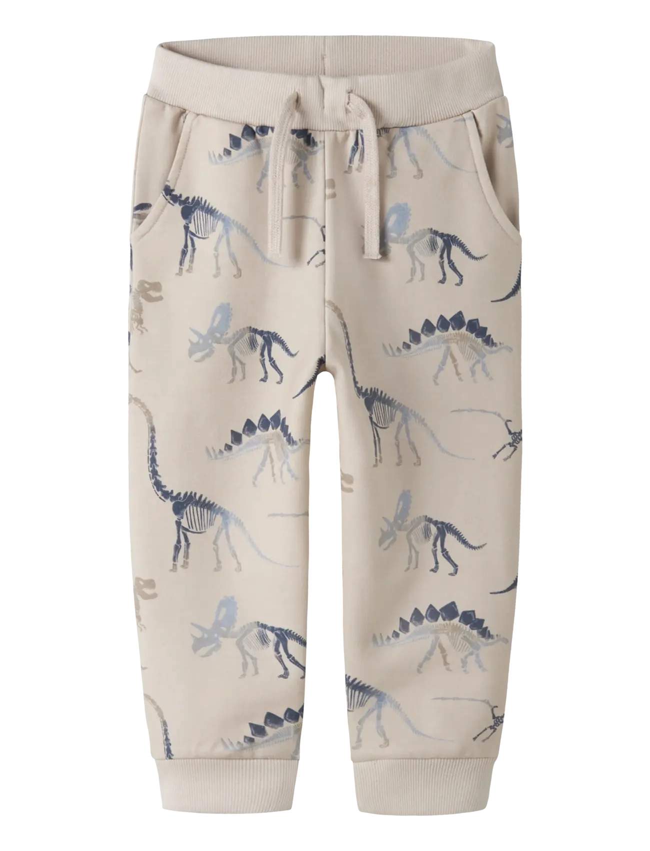 name it Nmmfabia Nreg Sweat Pant Unb, Børn, Dinosaur Print Sweatpants, Grå, Str: 122