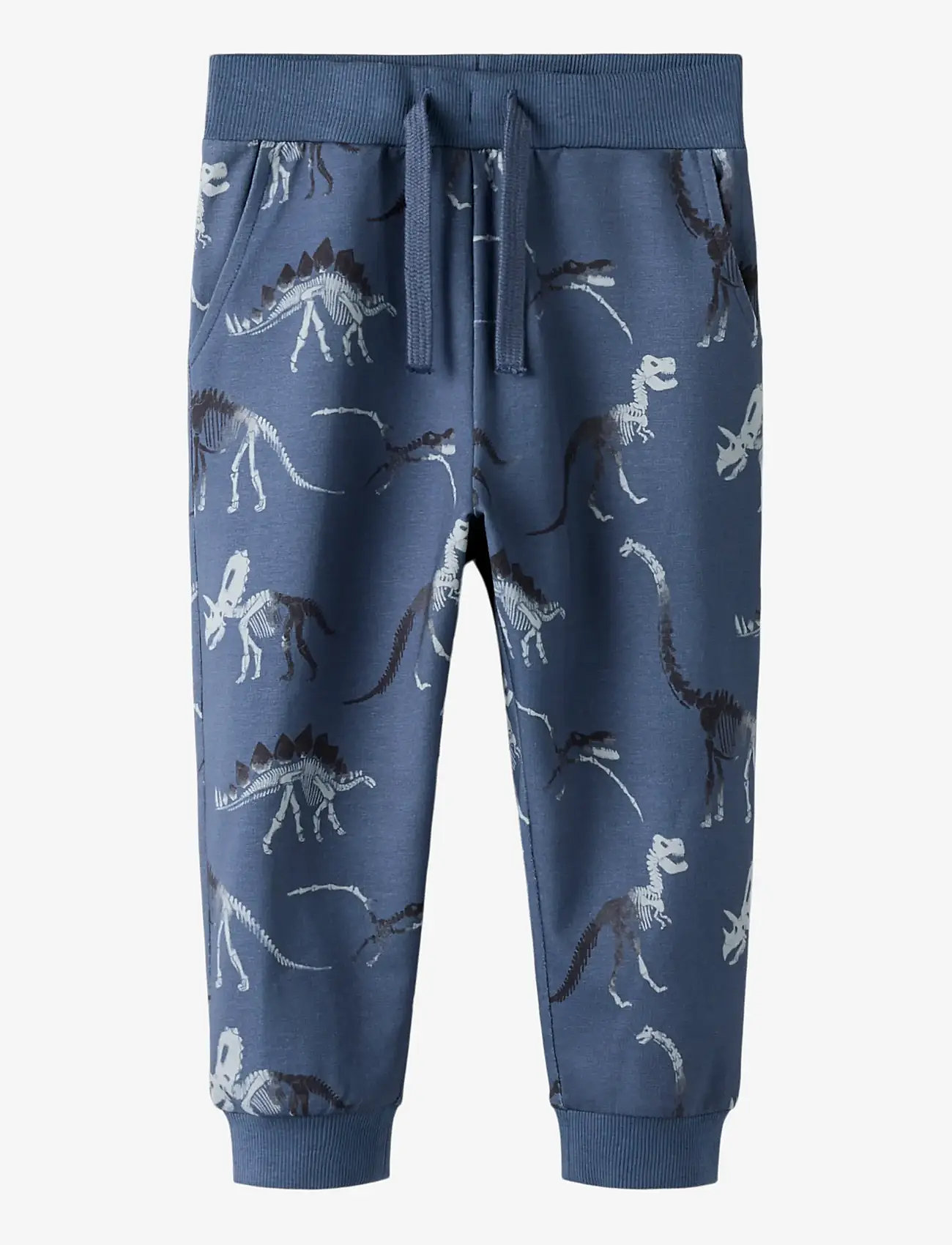 name it - NMMFABIA NREG SWEAT PANT UNB - mjukisbyxor - vintage indigo - 0