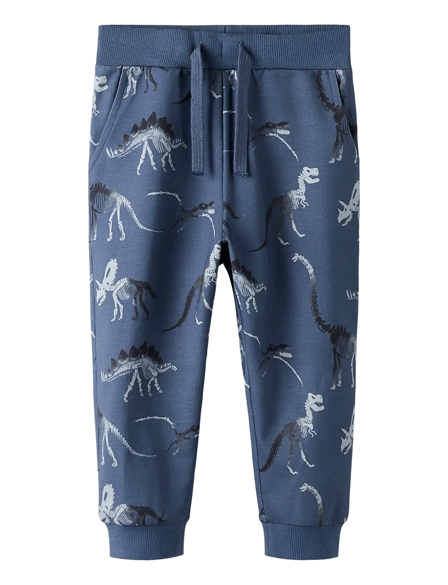 name it - NMMFABIA NREG SWEAT PANT UNB - jogginghosen - vintage indigo - 0