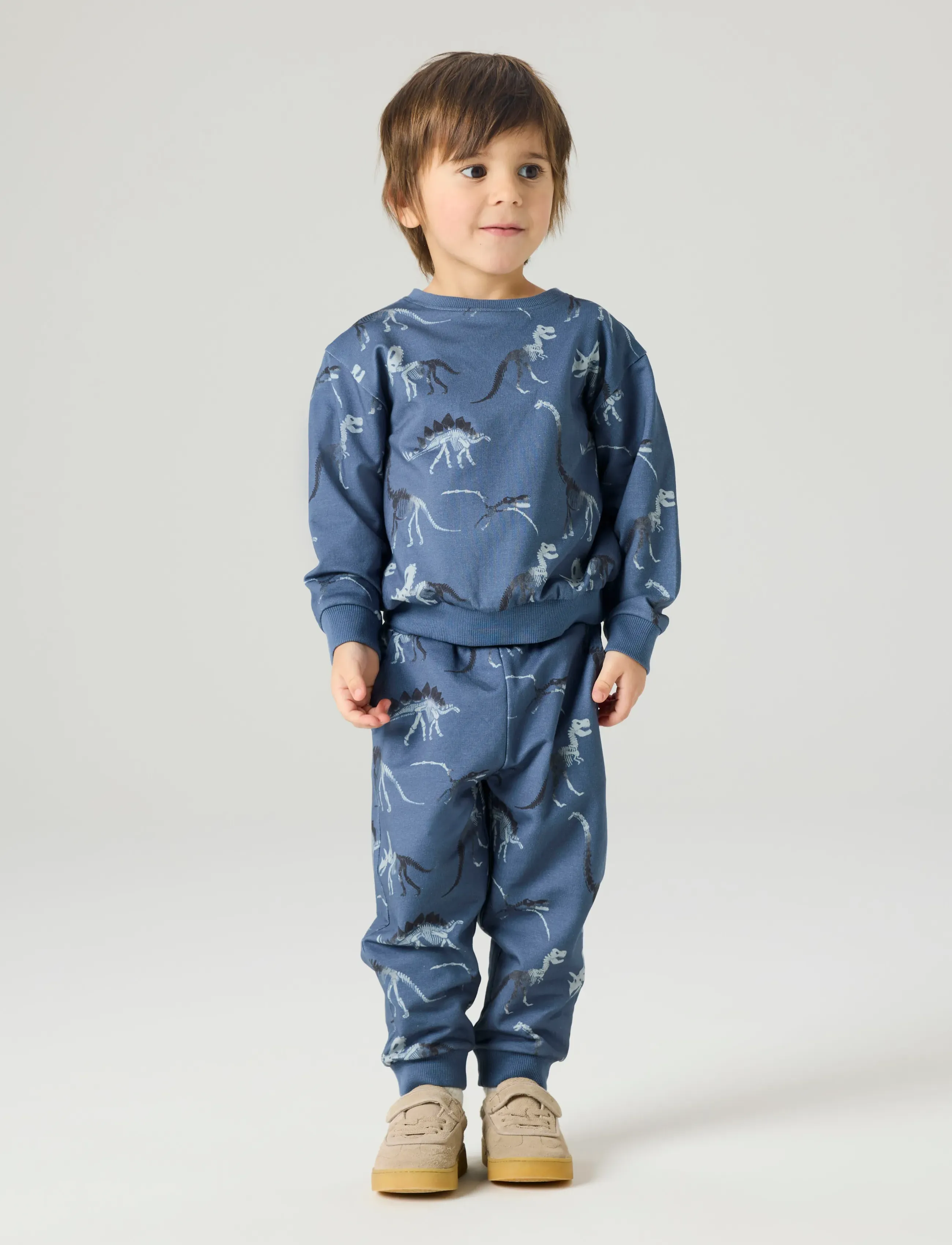 name it - NMMFABIA NREG SWEAT PANT UNB - dressipüksid - vintage indigo - 2