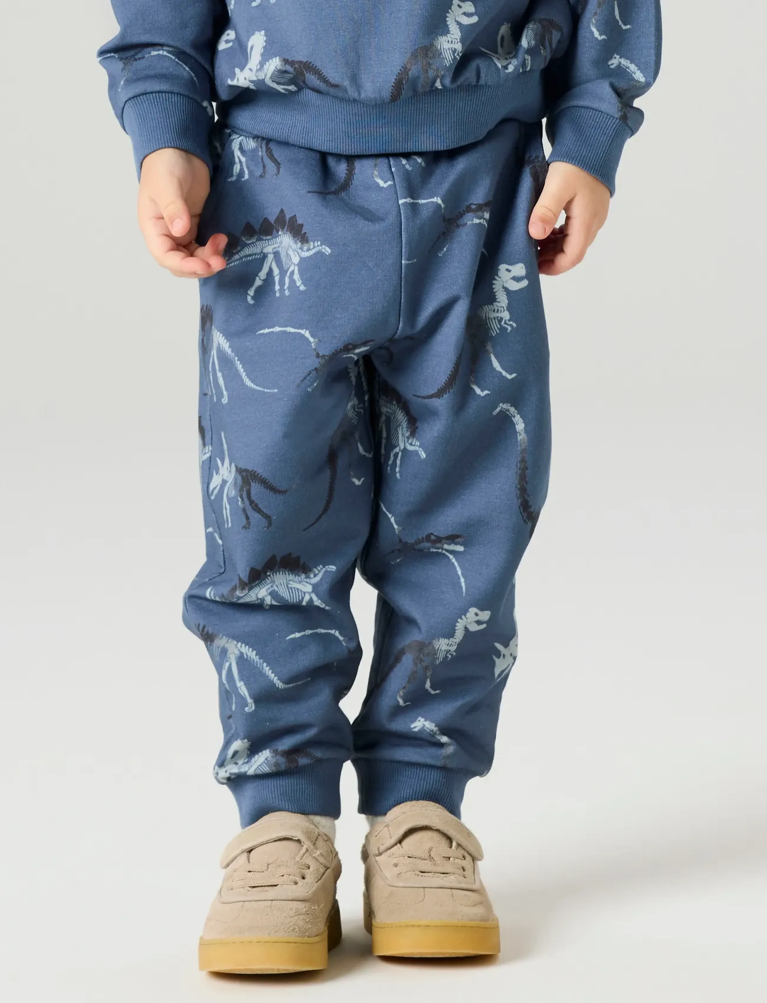 name it - NMMFABIA NREG SWEAT PANT UNB - dressipüksid - vintage indigo - 3