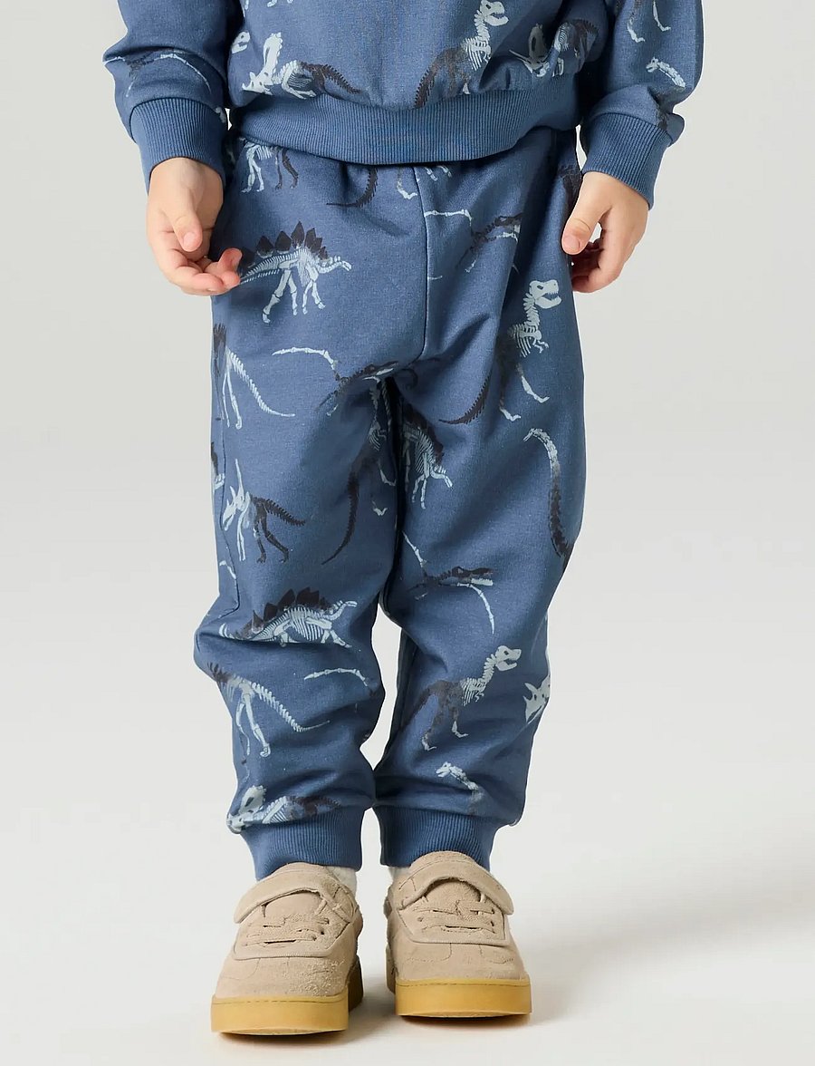 name it - NMMFABIA NREG SWEAT PANT UNB - jogginghosen - vintage indigo - 3