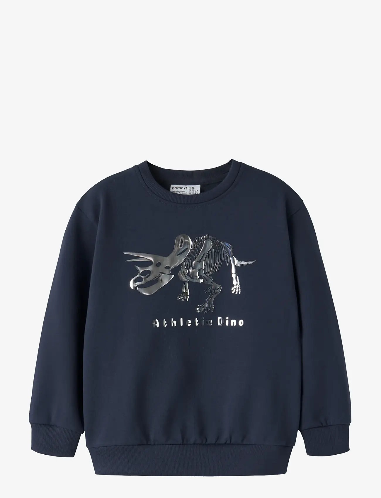 name it - NMMFINN LS NREG SWEAT UNB BOX - sweatshirts - navy blazer - 0