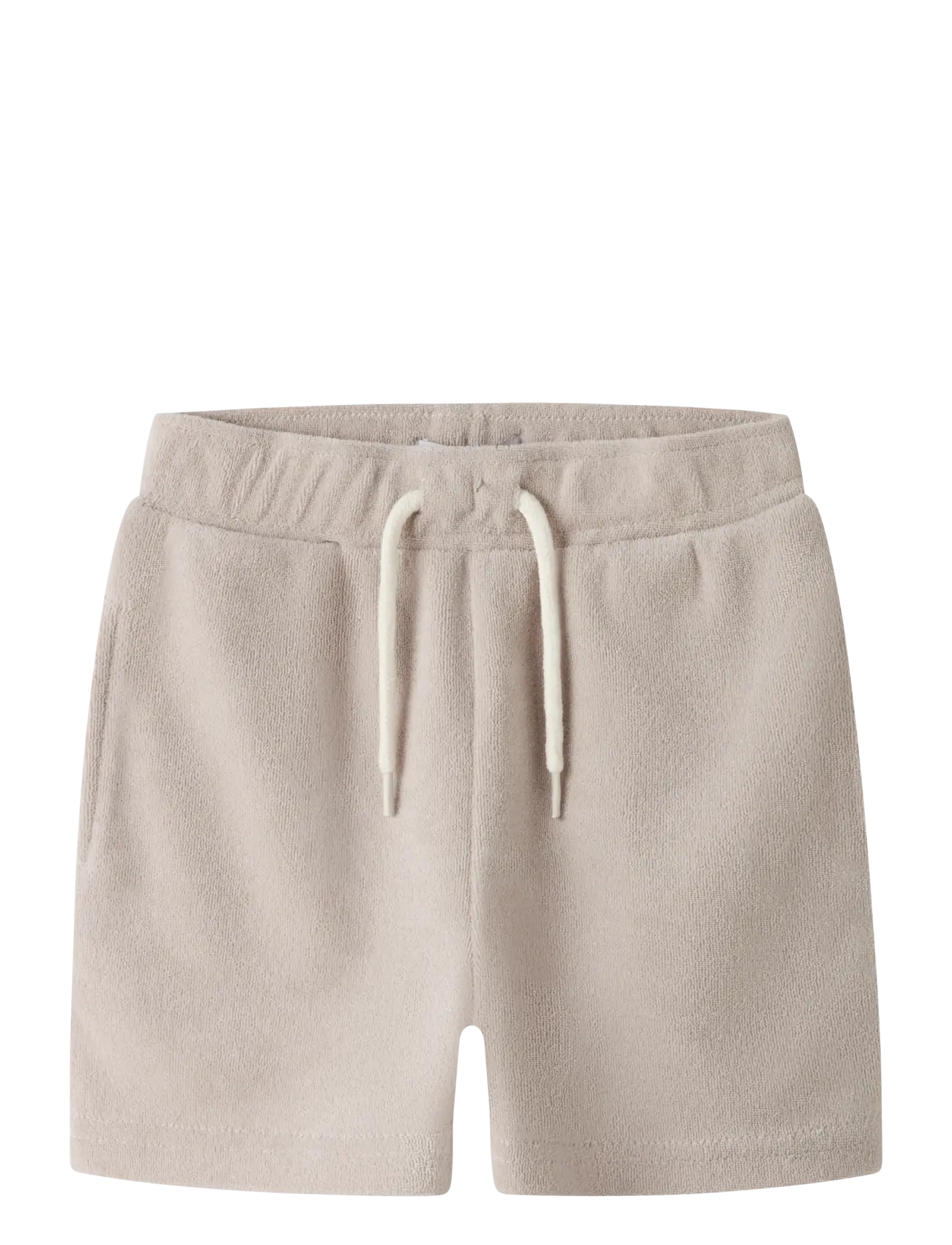 name it Nmmfinti Nreg Terry Shorts Noos, Børn, Stribede Frotte Shorts, Grå, Str: 104