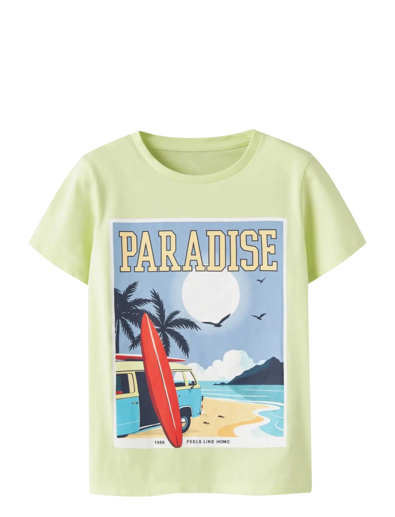 name it NKMFIVIL SS TOP BOX - Kurzärmelige - LIME CREAM / green