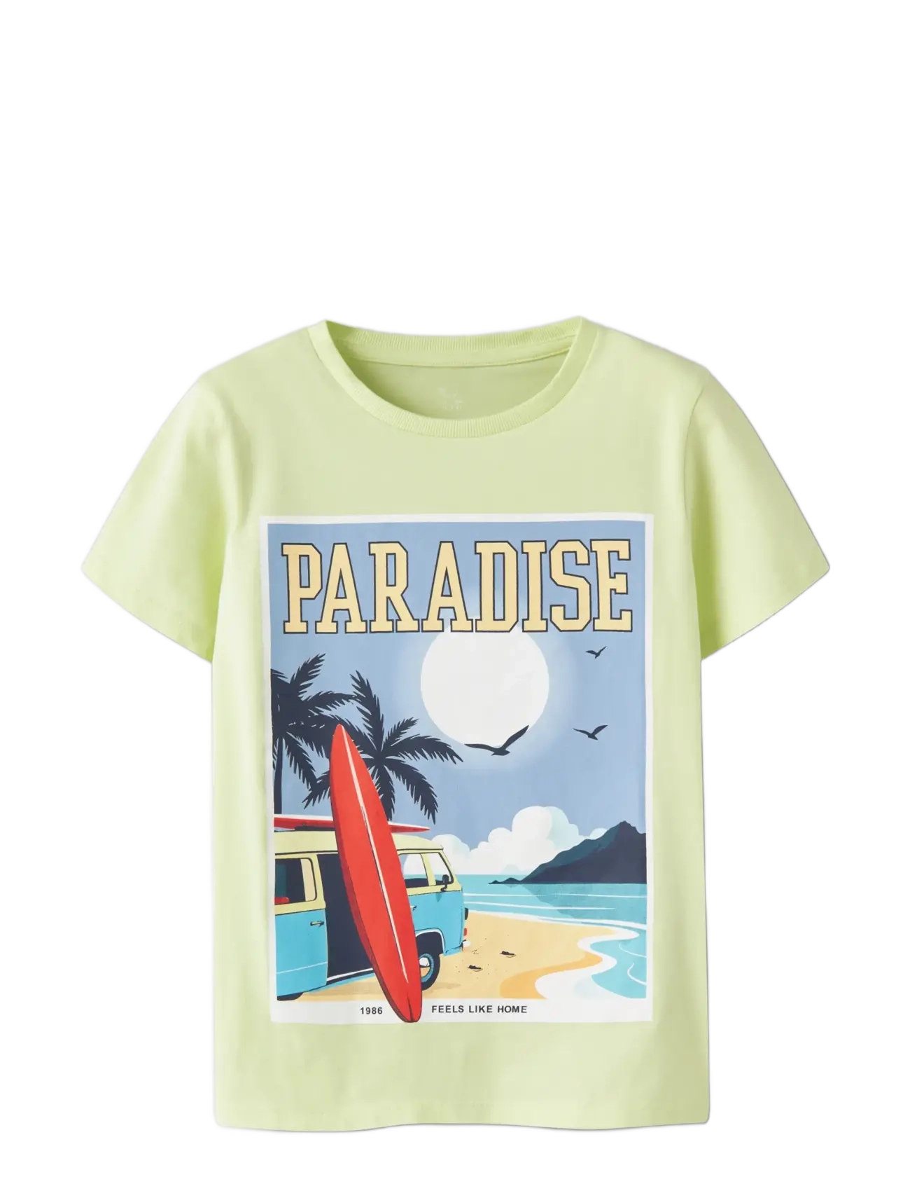 name it - NKMFIVIL SS TOP BOX - short-sleeved t-shirts - lime cream - 2