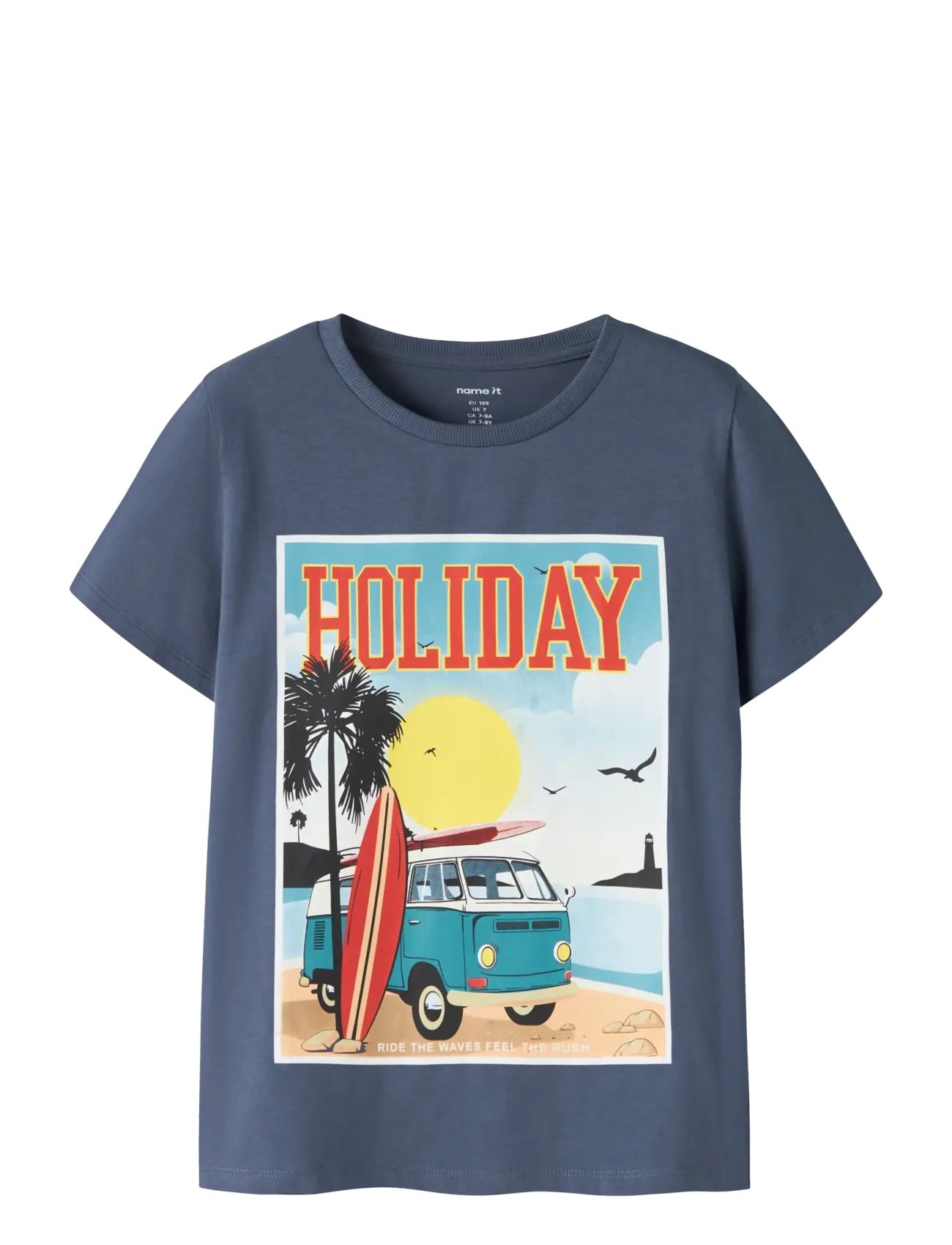 name it NKMFIVIL SS TOP BOX - Overdele - VINTAGE INDIGO / blue