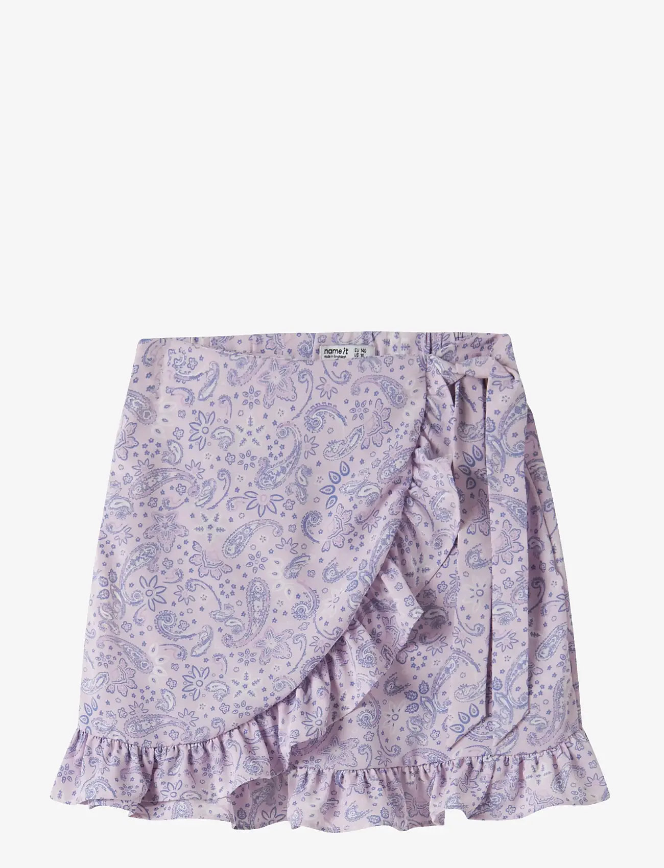 name it - NKFVINAYA WRAP SKIRT - korte nederdele - lavender fog - 0