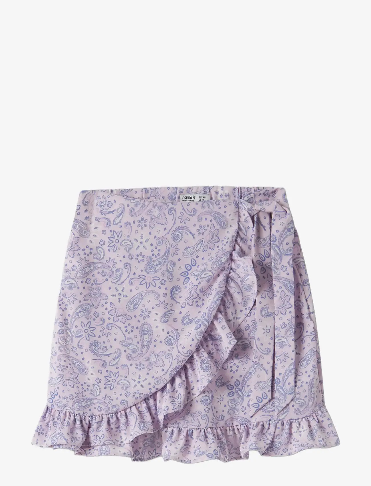 name it - NKFVINAYA WRAP SKIRT - korte nederdele - lavender fog - 2