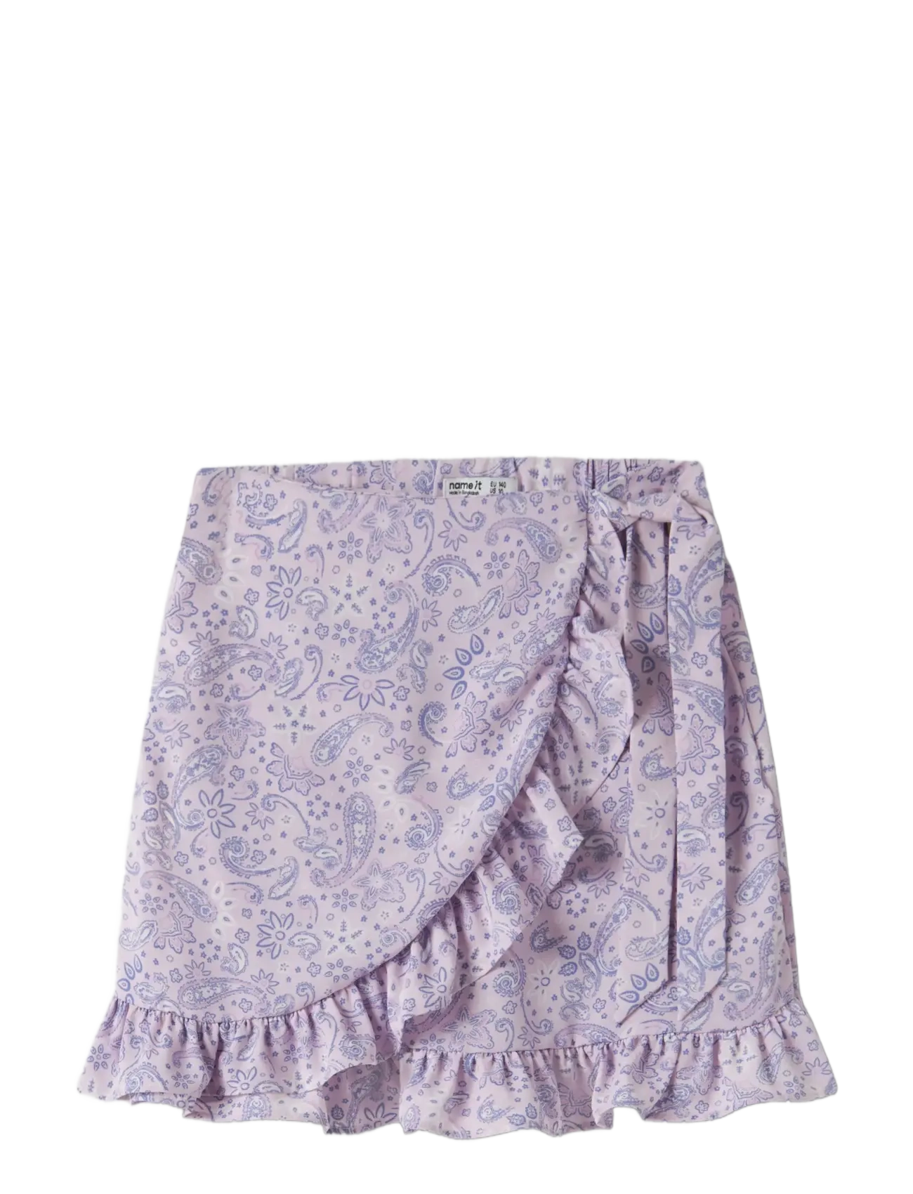 name it - NKFVINAYA WRAP SKIRT - Īsi svārki - lavender fog - 2