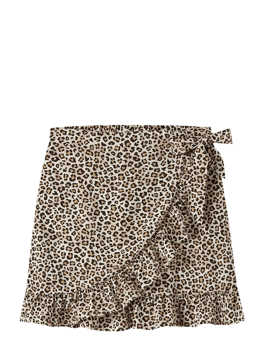 name it - NKFVINAYA WRAP SKIRT - kurze röcke - turtledove - 0