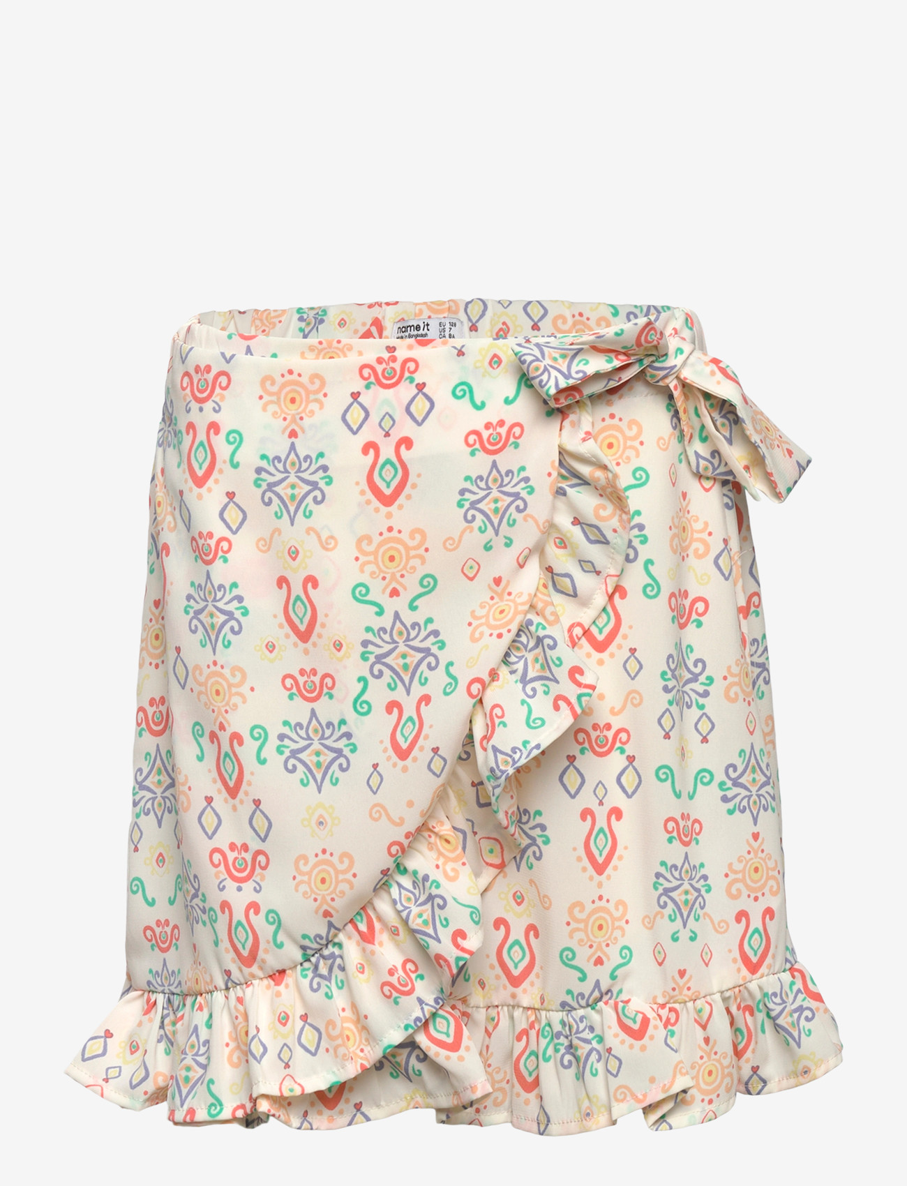 name it - NKFVINAYA WRAP SKIRT - korte nederdele - white alyssum - 0
