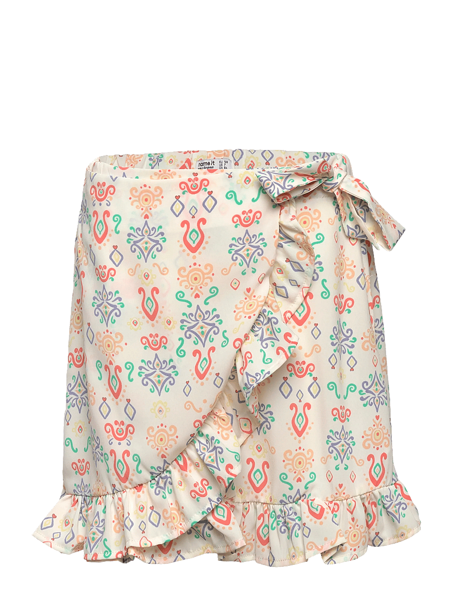 name it - NKFVINAYA WRAP SKIRT - miniseelikud - white alyssum - 0