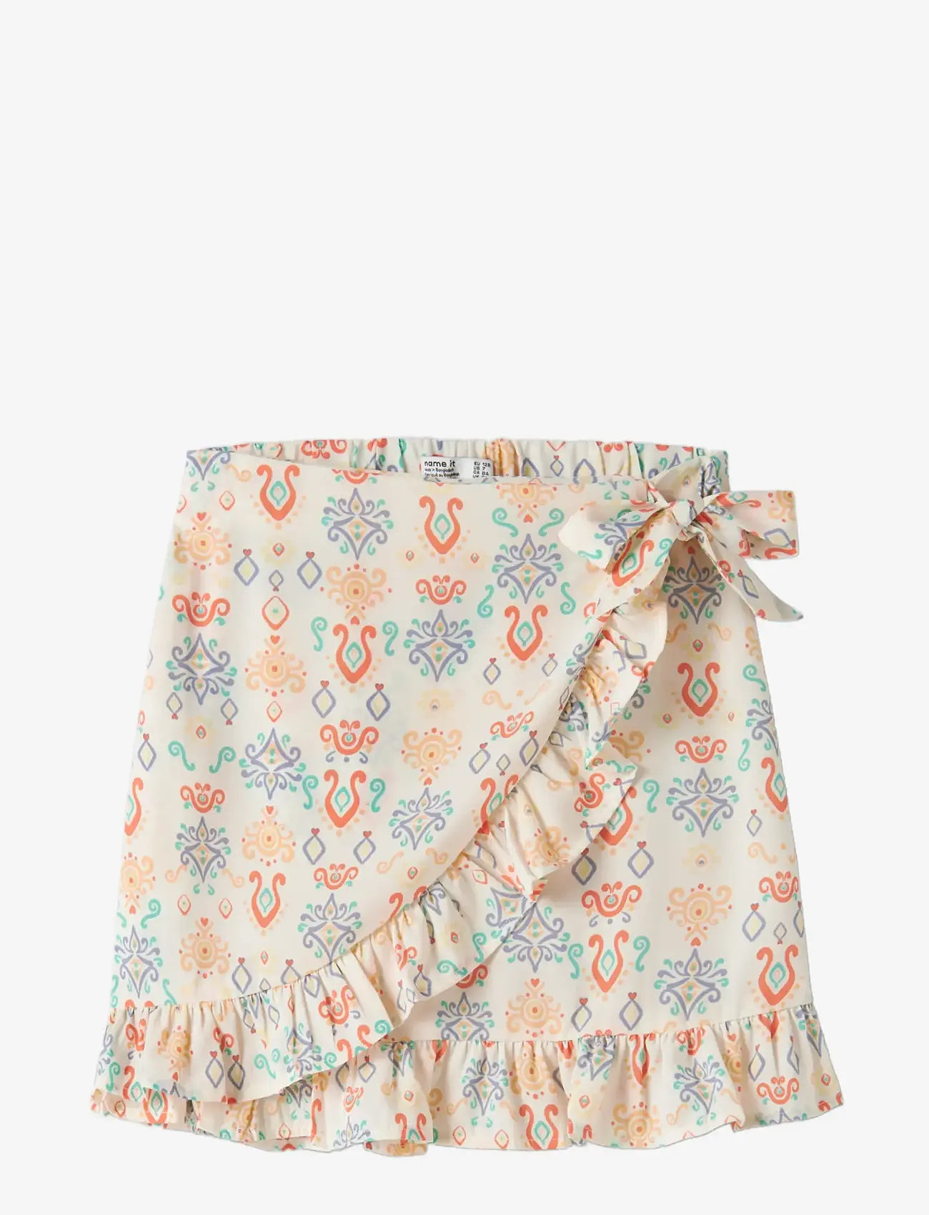 name it - NKFVINAYA WRAP SKIRT - korte nederdele - white alyssum - 2