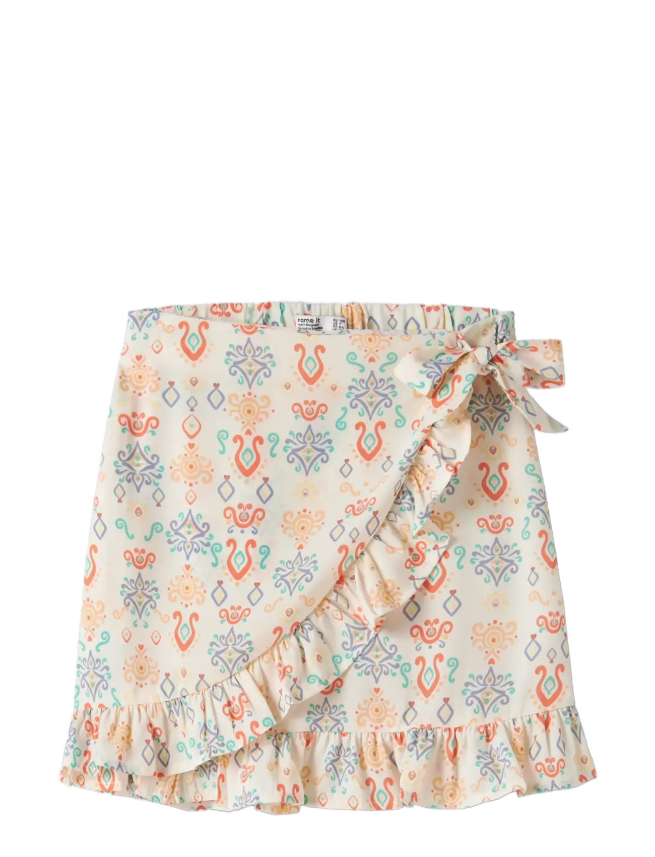 name it - NKFVINAYA WRAP SKIRT - kurze röcke - white alyssum - 2