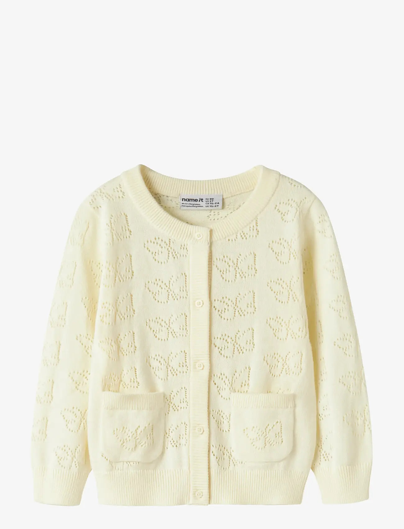 name it - NMFFIAJA LS KNIT CARD - kardiganid - pear sorbet - 0
