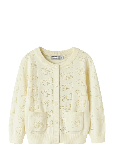 name it NMFFIAJA LS KNIT CARD - Strickmode - PEAR SORBET / yellow