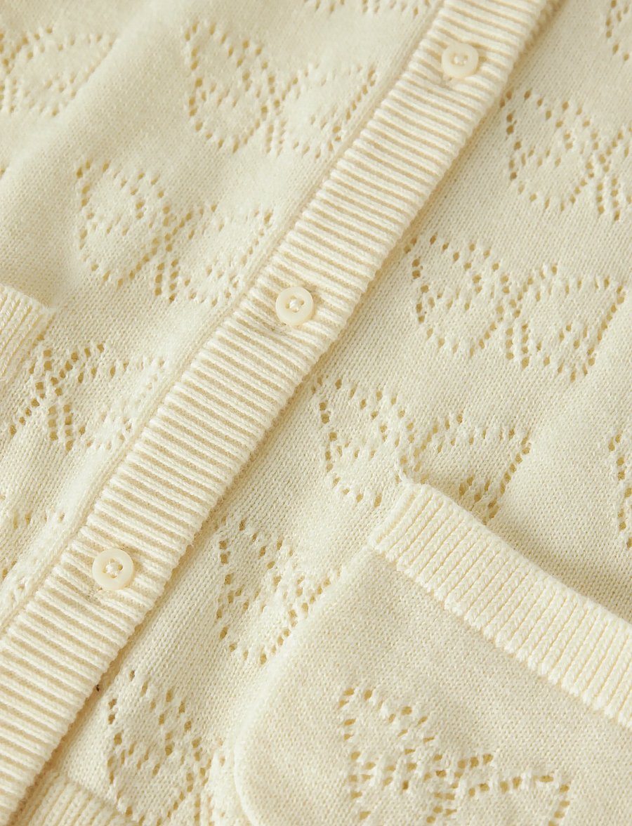 name it - NMFFIAJA LS KNIT CARD - cardigans - pear sorbet - 4