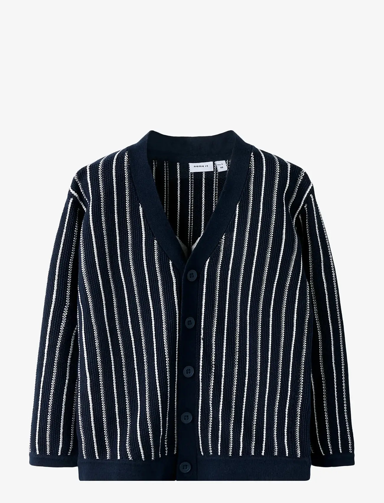name it - NMMFEKU LS LOOSE KNIT CARD - cardigans - navy blazer - 0