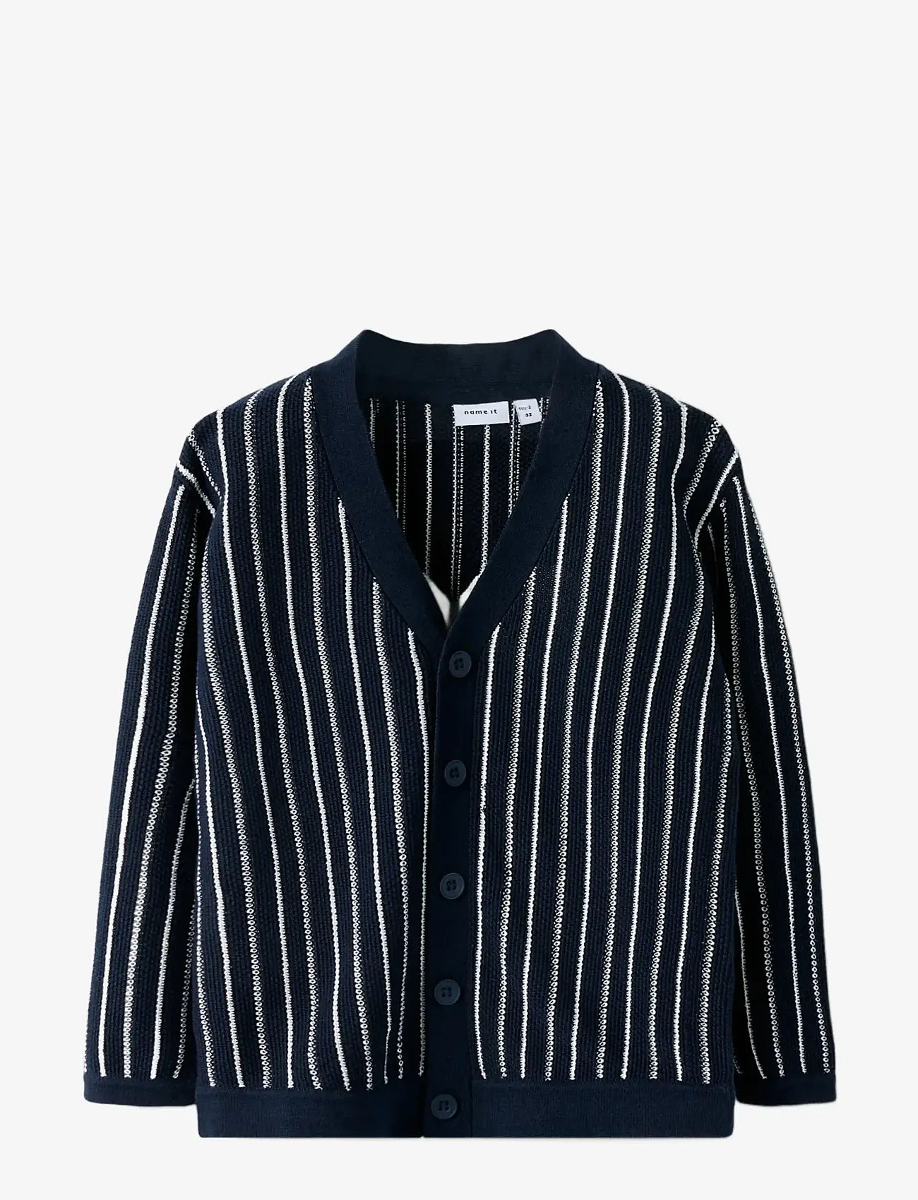 name it - NMMFEKU LS LOOSE KNIT CARD - cardigans - navy blazer - 1