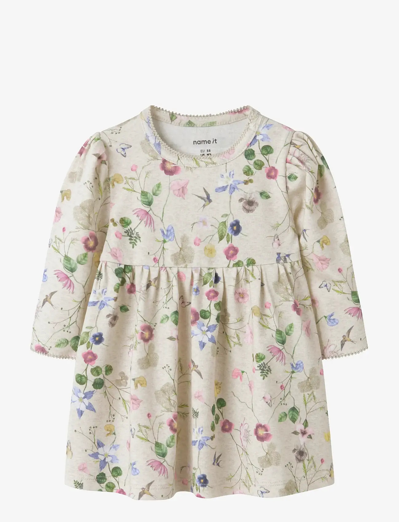 name it - NBFFALCA LS DRESS - peyote melange - 0