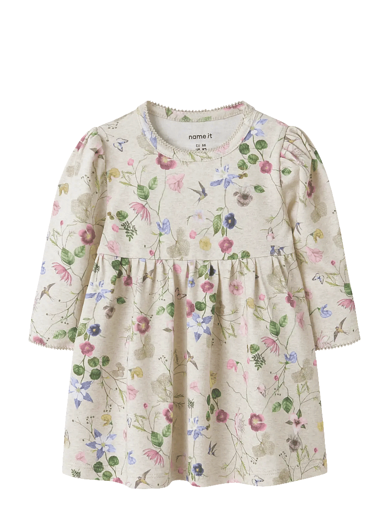 name it - NBFFALCA LS DRESS - peyote melange - 0
