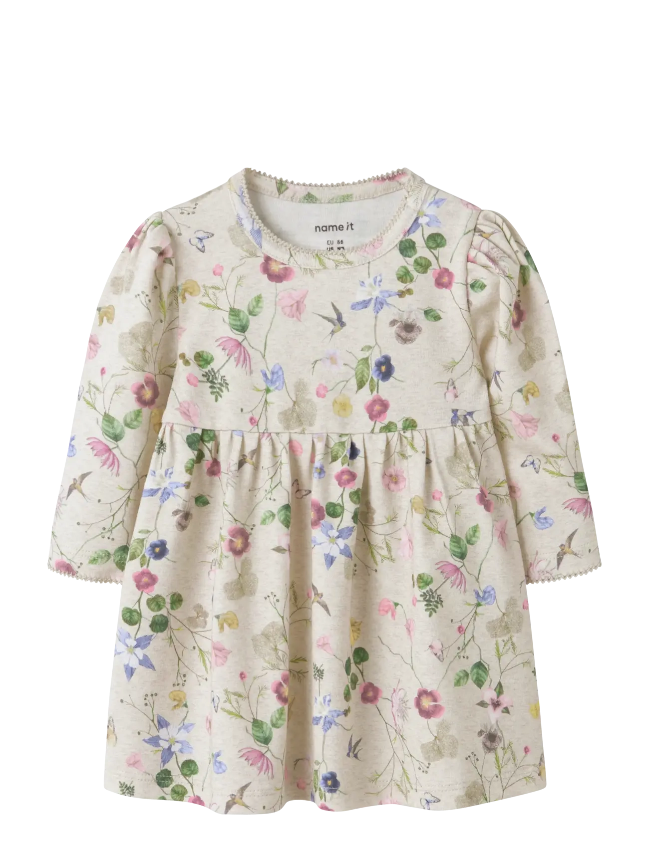 name it NBFFALCA LS DRESS - Freizeitkleider - PEYOTE MELANGE / beige