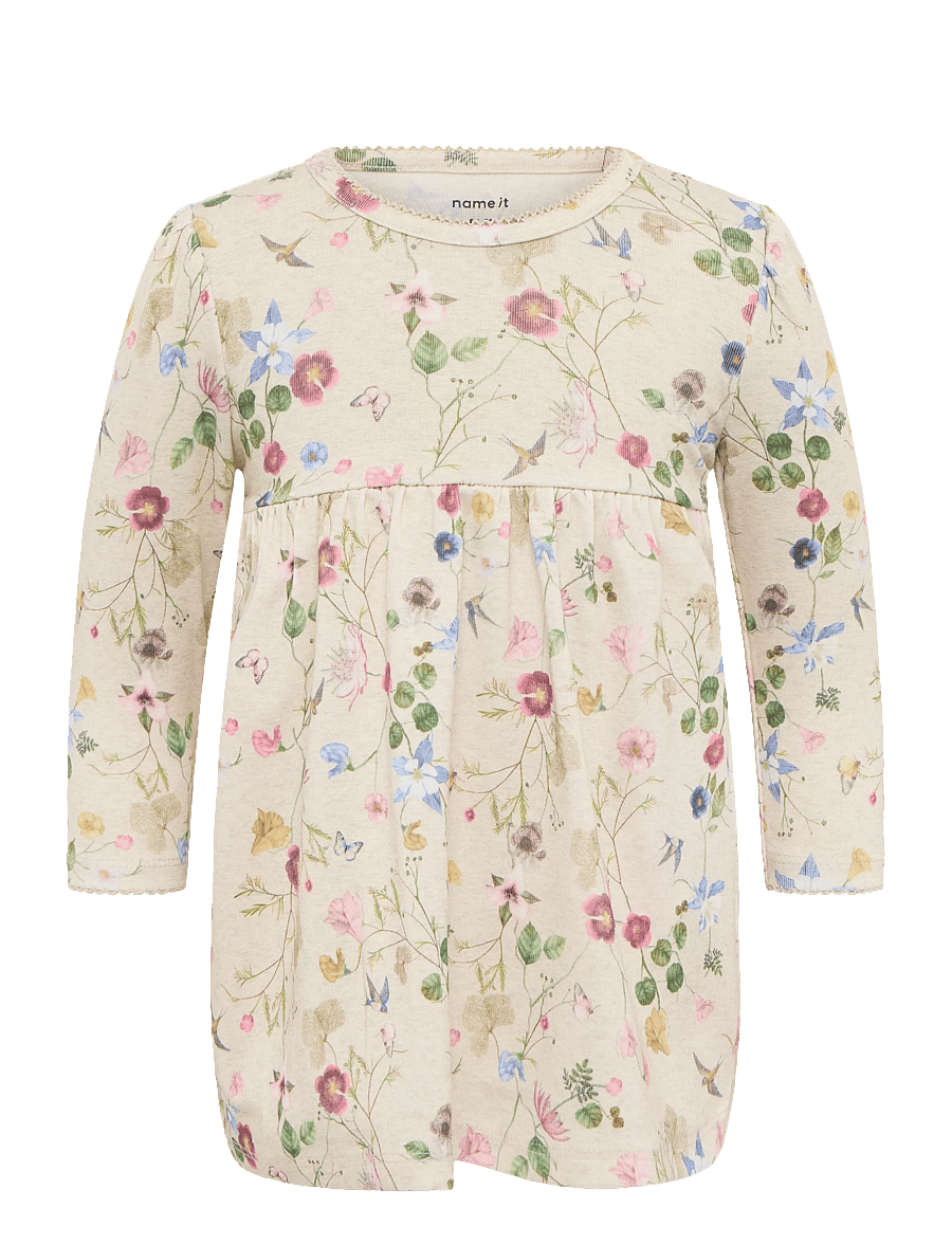 name it - NBFFALCA LS DRESS - pikkade varrukatega beebi kleidid - peyote melange - 0