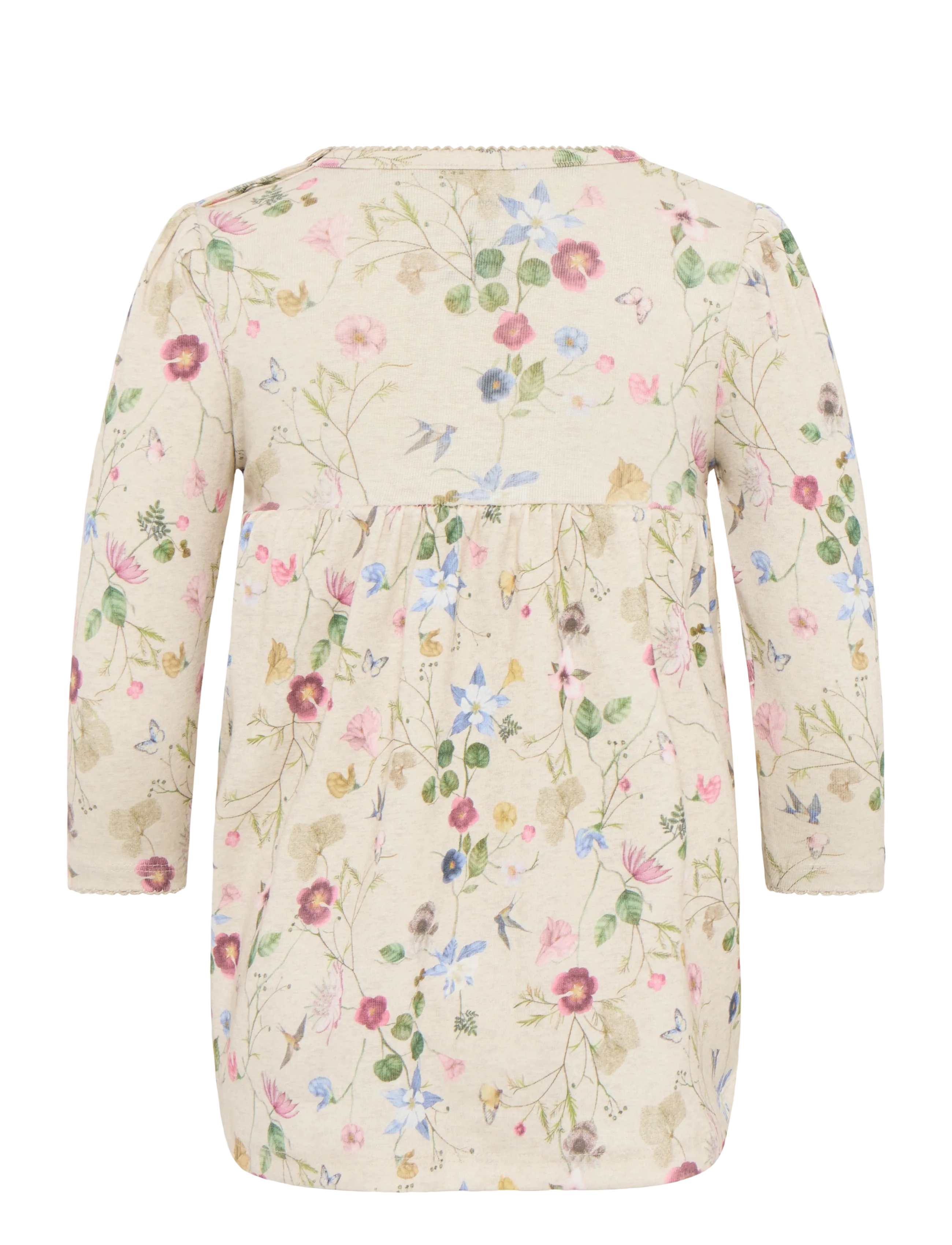name it - NBFFALCA LS DRESS - long-sleeved baby dresses - peyote melange - 1