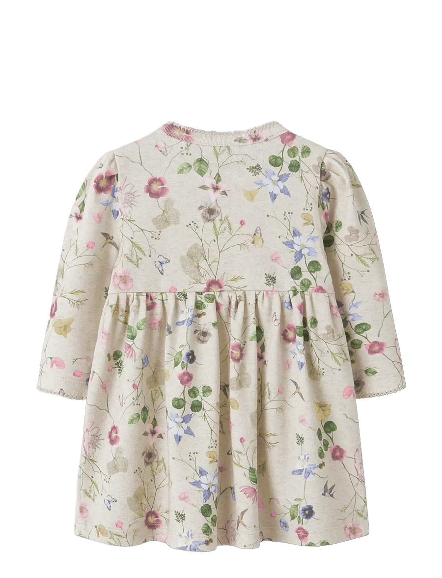 name it - NBFFALCA LS DRESS - langärmelige babykleider - peyote melange - 1