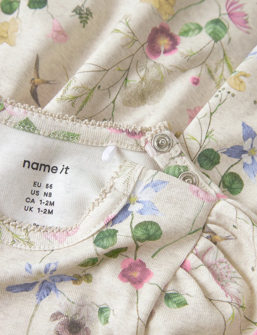 name it - NBFFALCA LS DRESS - langärmelige babykleider - peyote melange - 2