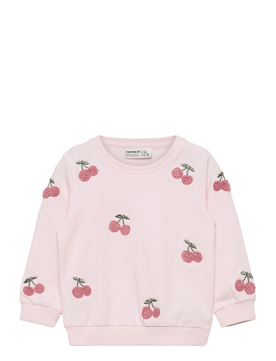 name it - NBFFAIRY LS LIGHT SWEAT UNB - sweatshirts - cradle pink - 0