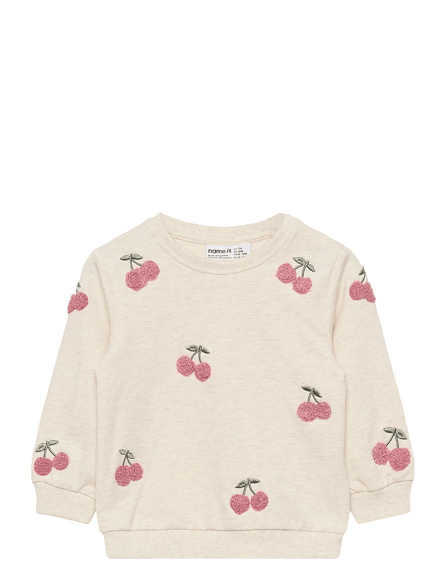 name it - NBFFAIRY LS LIGHT SWEAT UNB - dressipluusid - peyote melange - 0