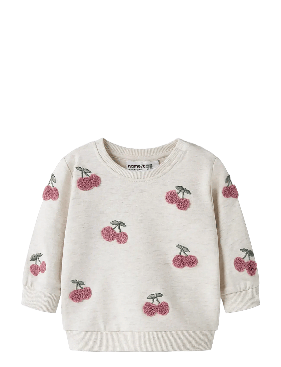 name it - NBFFAIRY LS LIGHT SWEAT UNB - dressipluusid - peyote melange - 2