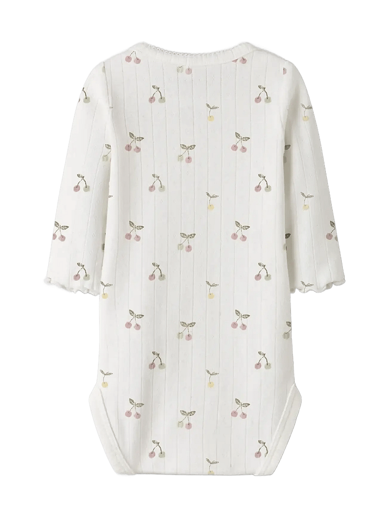 name it - NBFFICHERRY LS BODY - langärmelig - cloud dancer - 1