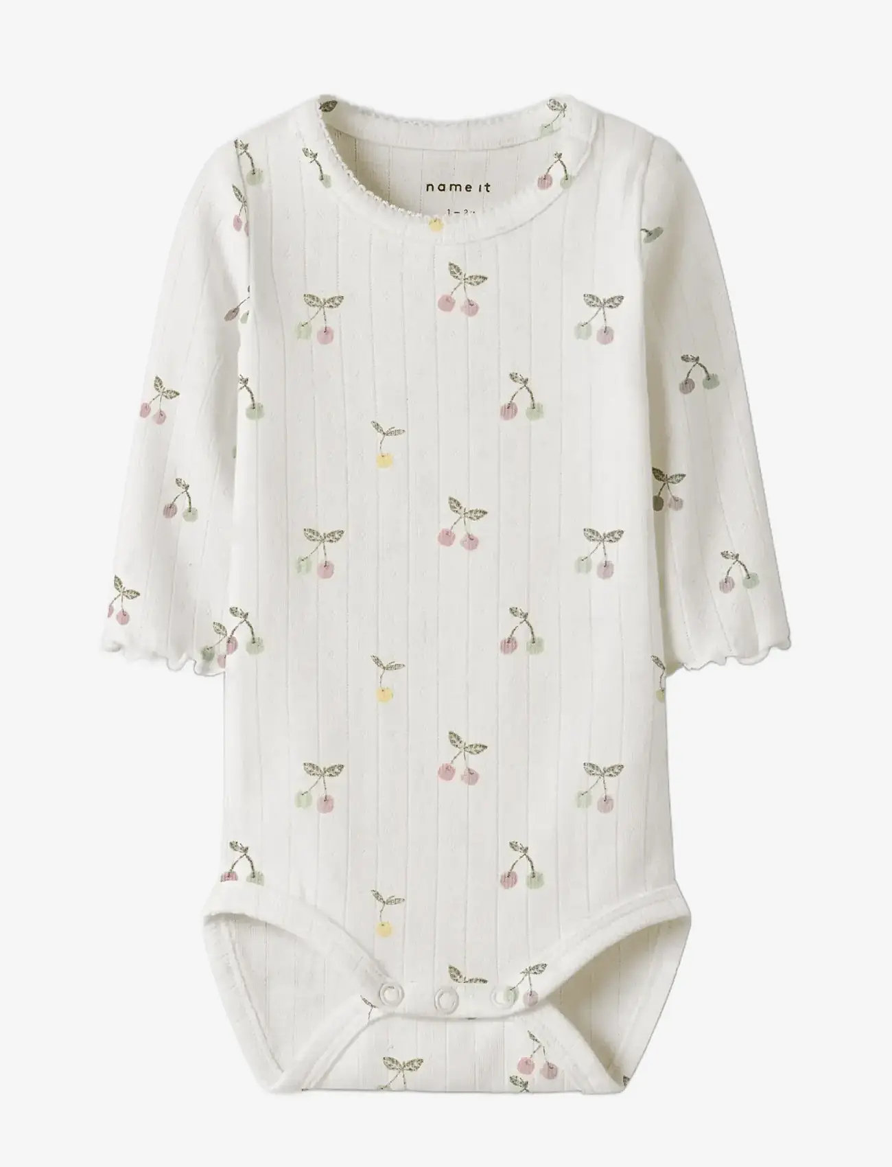 name it - NBFFICHERRY LS BODY - langärmelig - cloud dancer - 2