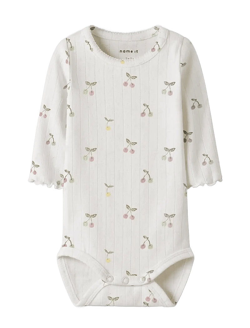 name it - NBFFICHERRY LS BODY - langärmelig - cloud dancer - 2