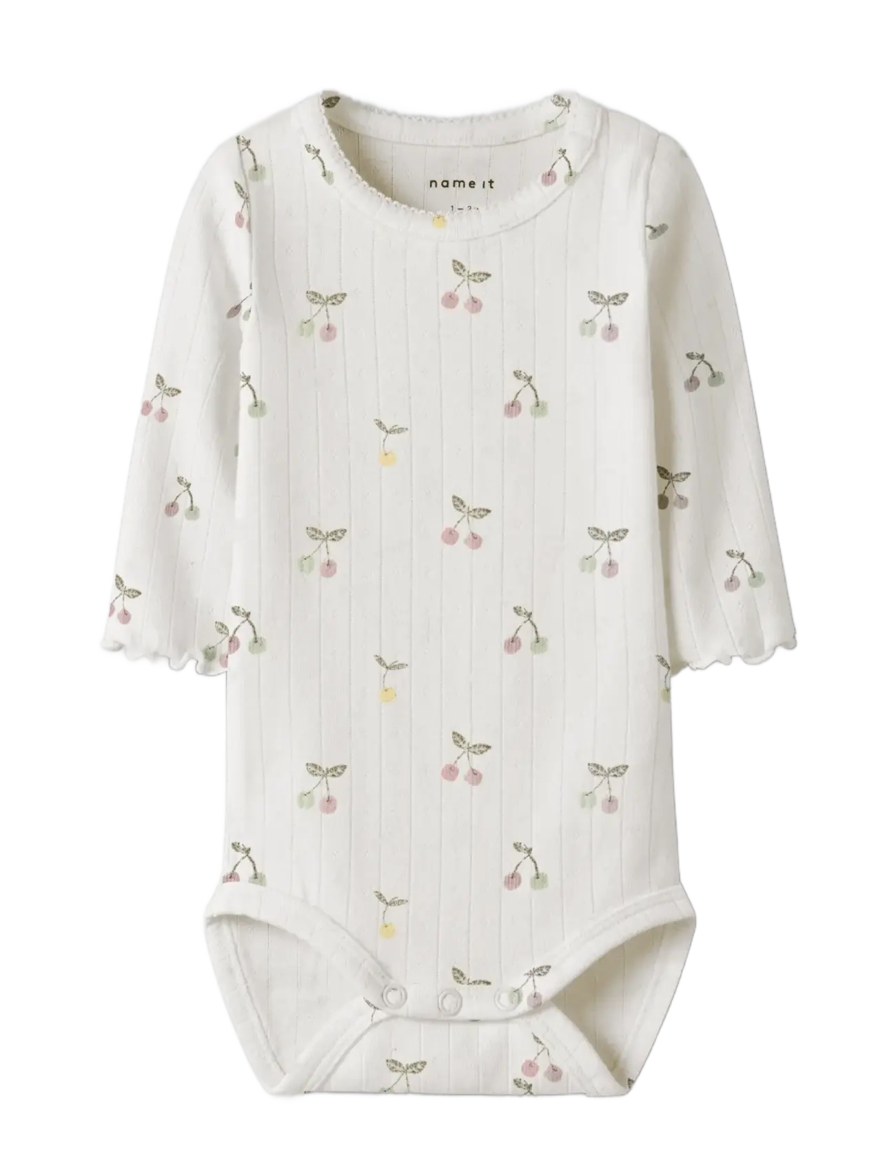 name it - NBFFICHERRY LS BODY - langermet - cloud dancer - 2