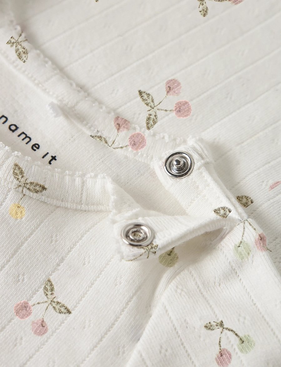 name it - NBFFICHERRY LS BODY - langärmelige bodys - cloud dancer - 5