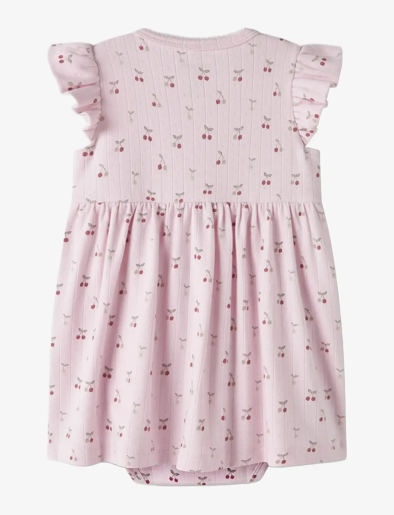 name it - NBFFICHERRY CAPSL BODYDRESS - kortærmede babykjoler - cradle pink - 1