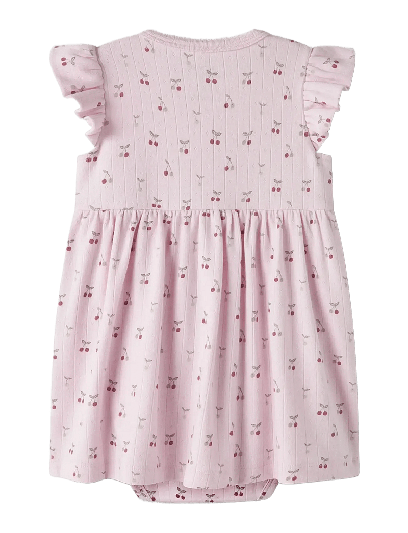 name it - NBFFICHERRY CAPSL BODYDRESS - kortærmede babykjoler - cradle pink - 1