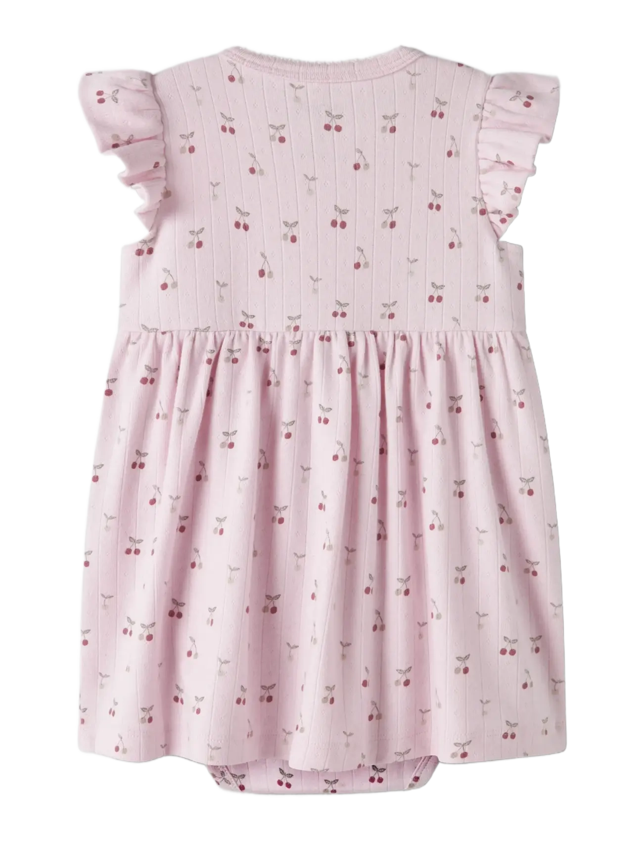 name it - NBFFICHERRY CAPSL BODYDRESS - kurzärmelige babykleider - cradle pink - 1