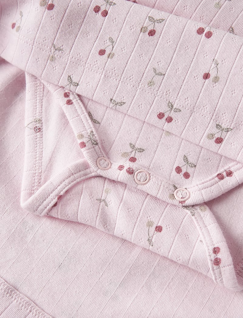 name it - NBFFICHERRY CAPSL BODYDRESS - kortærmede babykjoler - cradle pink - 3