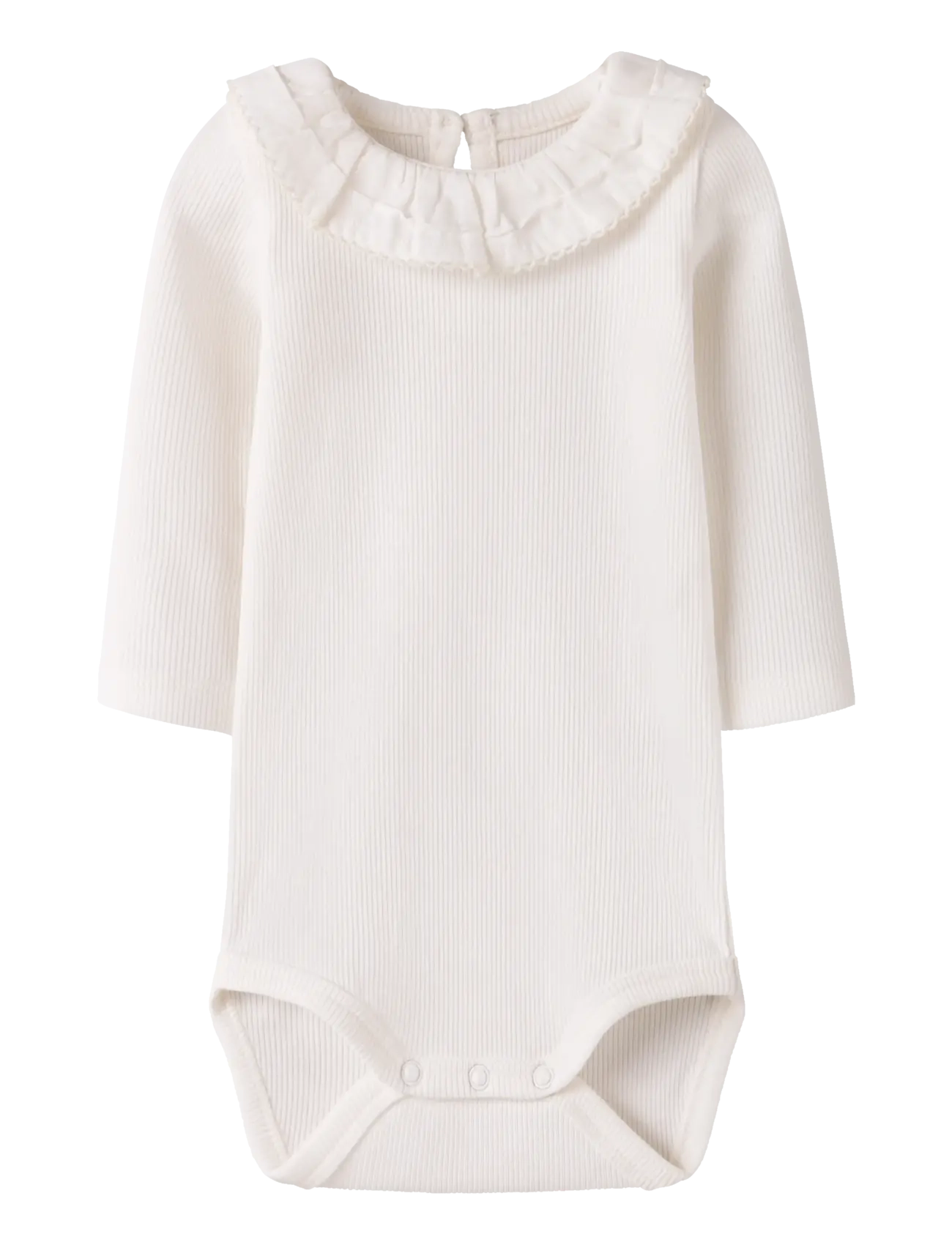 name it NBFFLORIS LS BODY - Strampler - CLOUD DANCER / cream