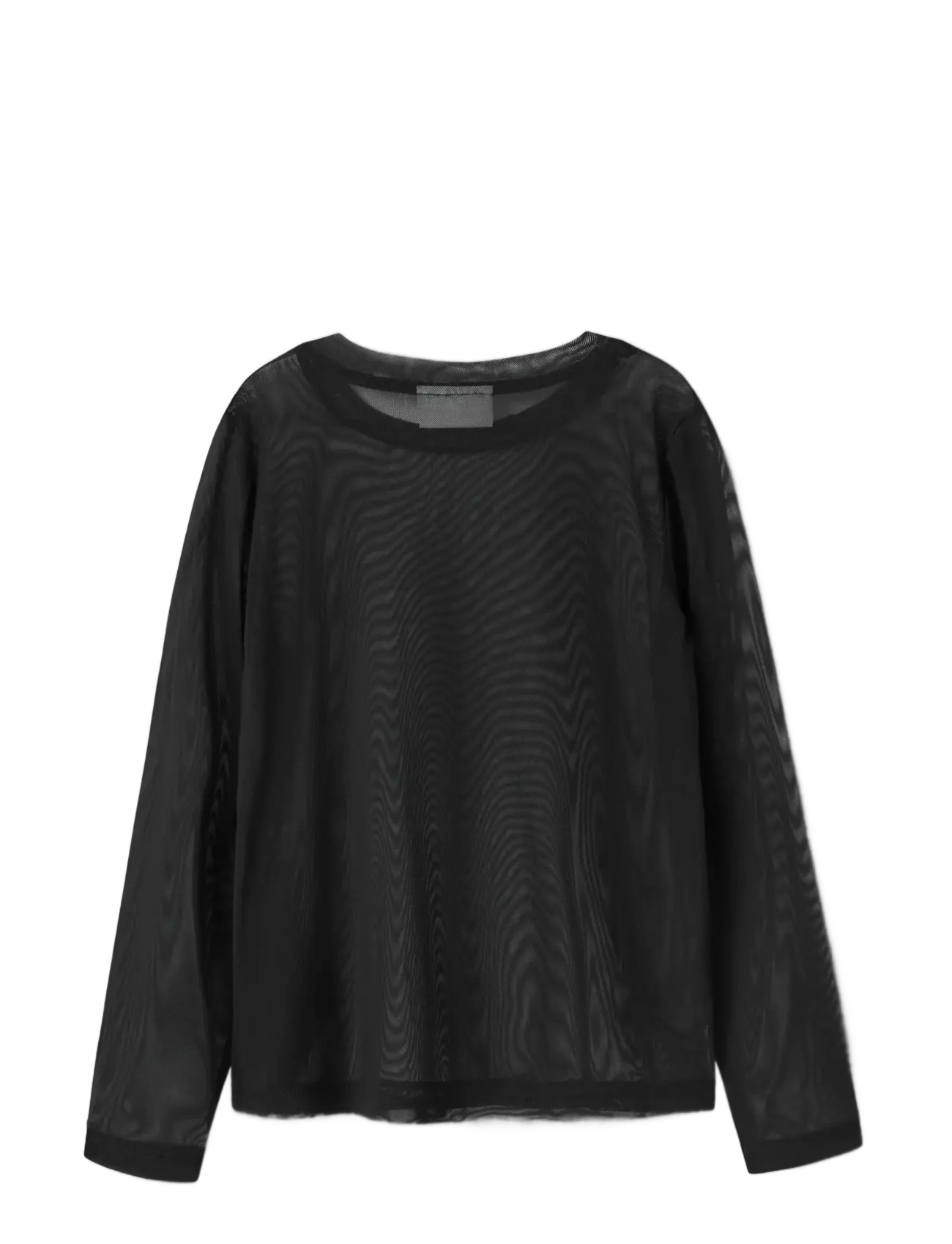 name it - NKFROPHELIA LS MESH TOP - pikkade varrukatega t-särgid - black - 2