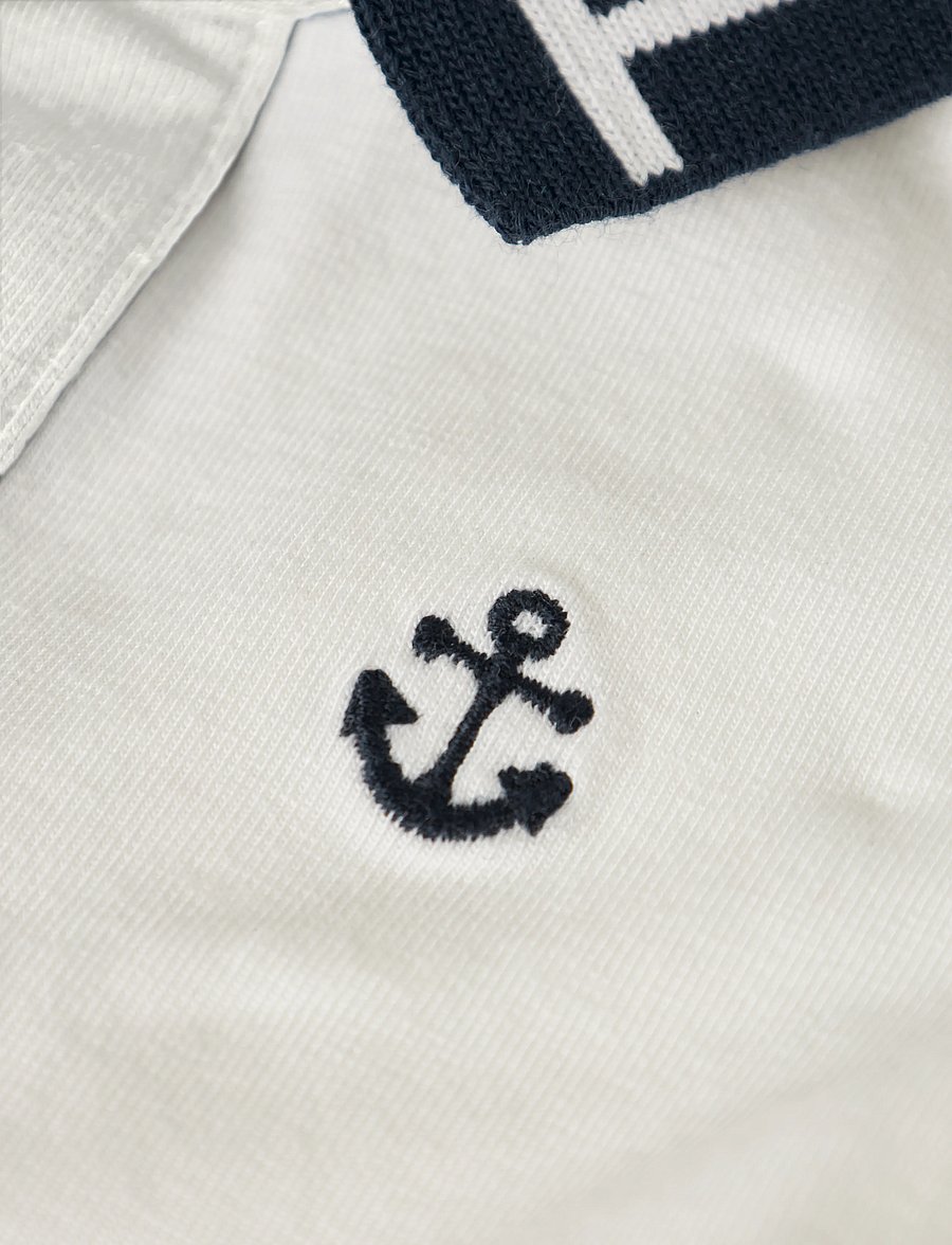 name it - NBMFLIP SS POLO TOP - kurzärmelig - cloud dancer - 2
